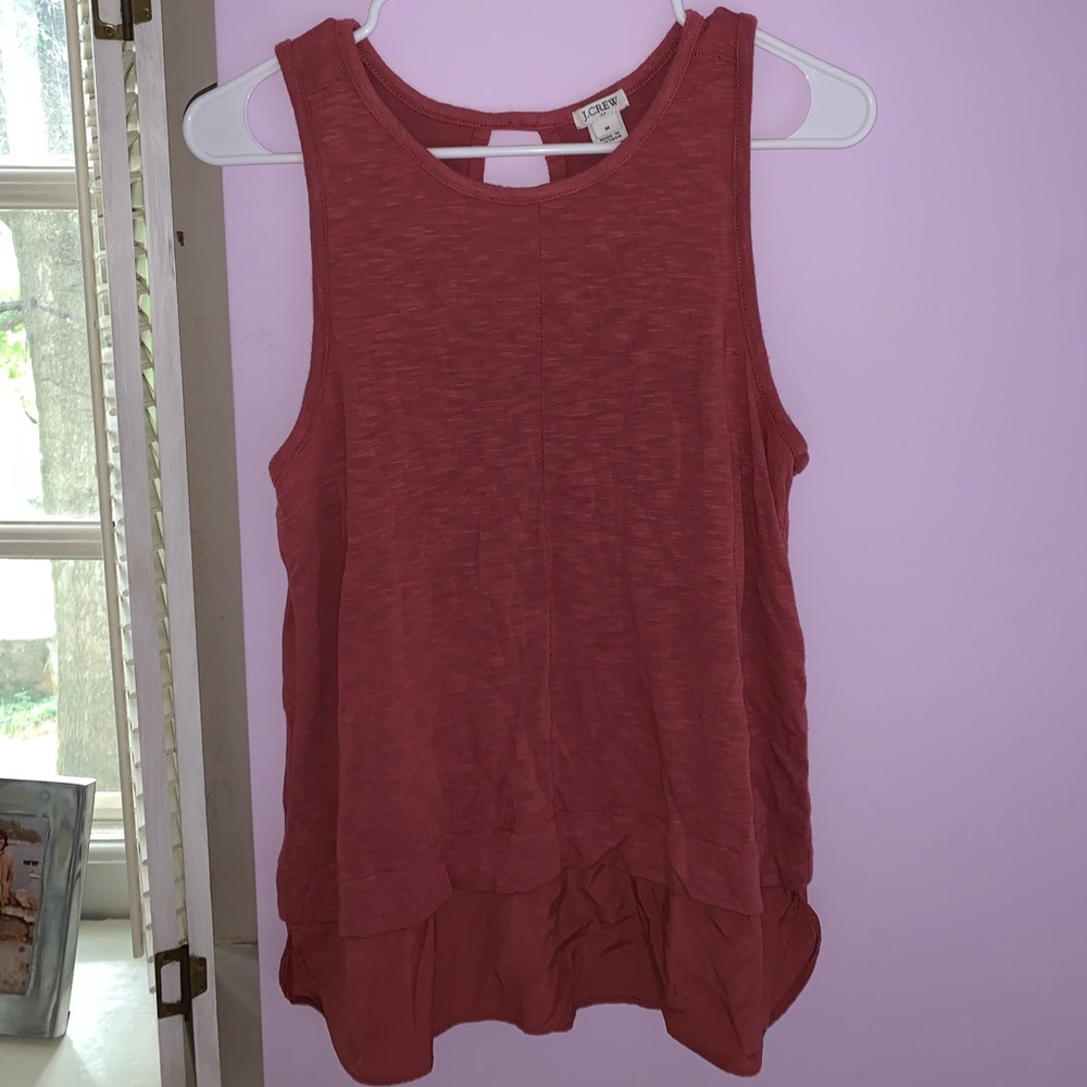 JCREW women’s pleated tank top Size M